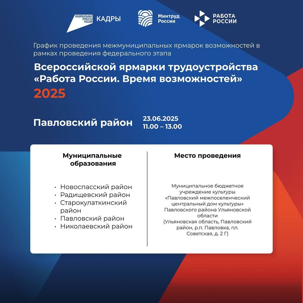 Состоится ярмарка трудоустройства.