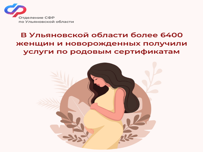 В Ульяновской области более 6400 женщин и новорожденных получили услуги по родовым сертификатам .