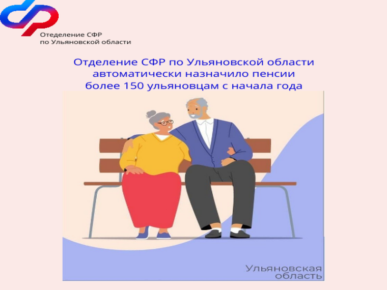 Отделение СФР по Ульяновской области автоматически назначило пенсии более 150 ульяновцам. Отделение СФР по Ульяновской области автоматически назначило пенсии более 150 ульяновцам.