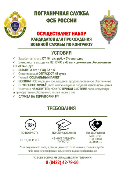 Пограничная служба ФСБ России.